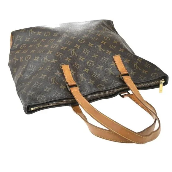 LOUIS VUITTON Cabas Mezzo Shoulder Bag Monogram Leather Brown M51151 34EG306 - Picture 5 of 16